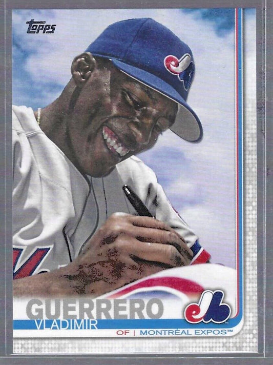 VLADIMIR GUERRERO 2019 TOPPS SERIES TWO SP PHOTO VARIATION #675