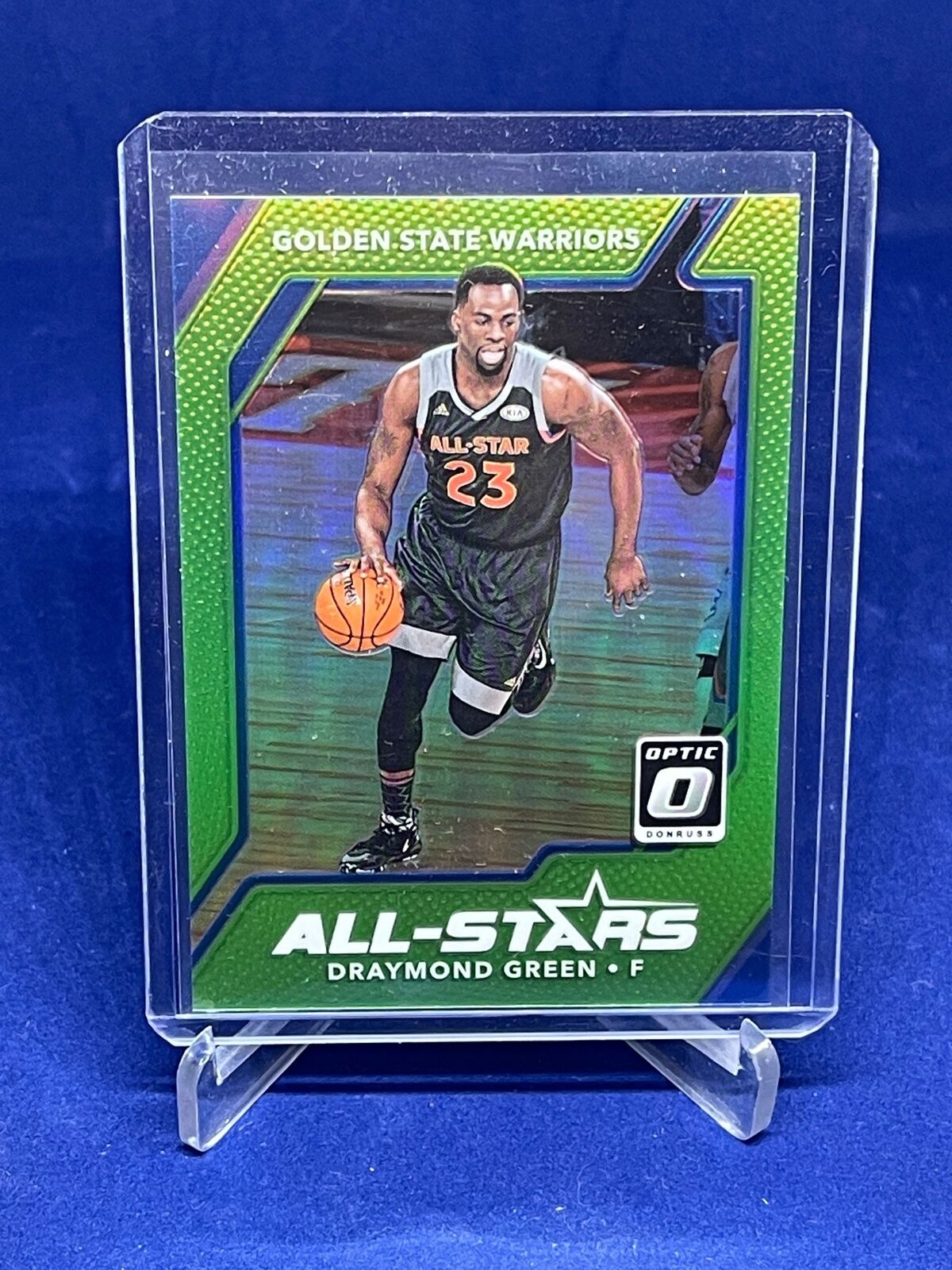 DRAYMOND GREEN 2017-18 DONRUSS OPTIC ALL STARS LIME GREEN PRIZM HOLO #D 41/175