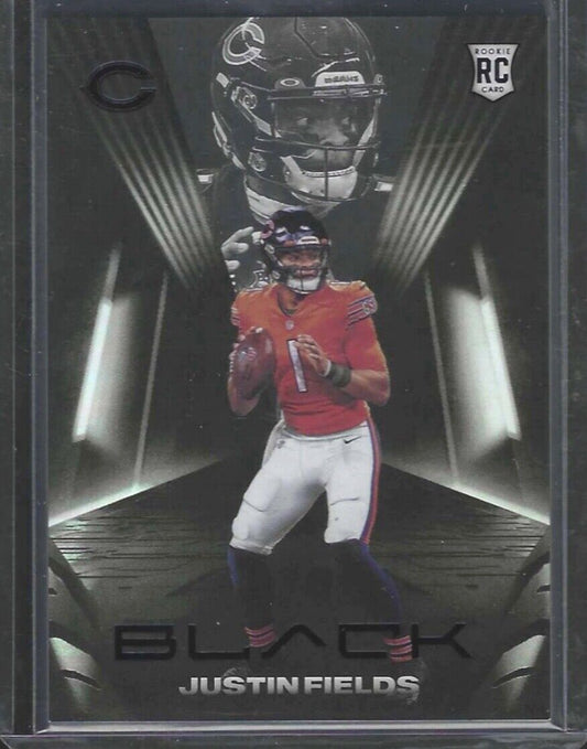 JUSTIN FIELDS 2021 PANINI BLACK SILVER FOIL ROOKIE RC #103