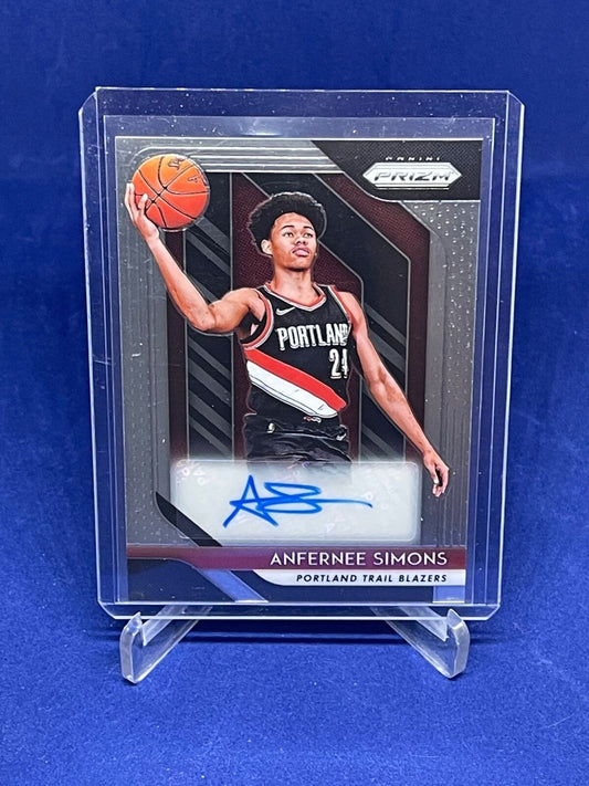 ANFERNEE SIMONS 2018-19 PANINI PRIZM ROOKIE AUTO RC