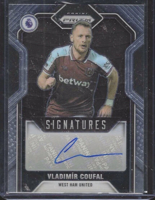 VLADIMIR COUFAL 2021-22 PANINI PRIZM SIGNATURES WEST HAM UNITED AUTO #S-VCL