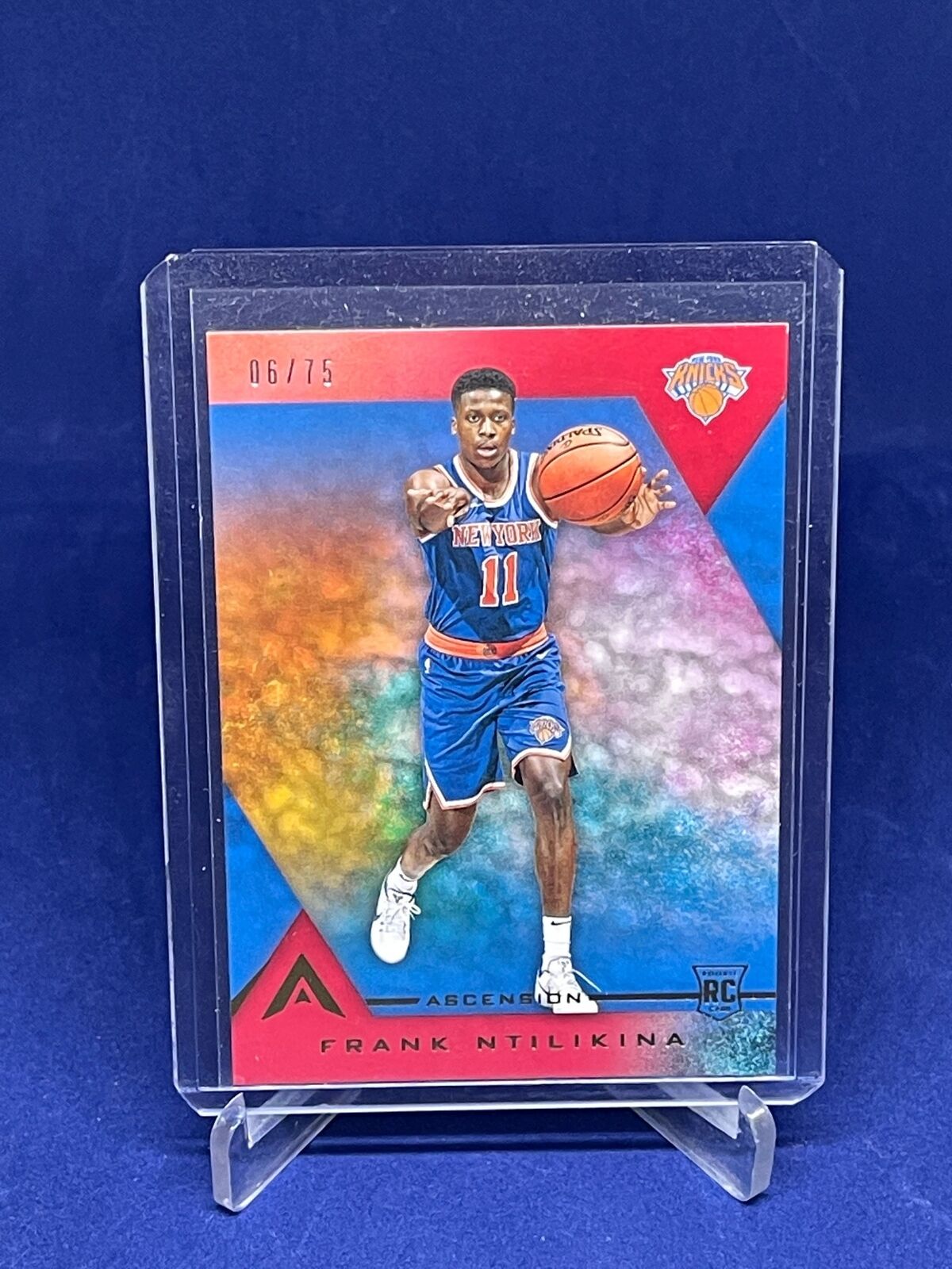 FRANK NTILIKINA 2017-18 PANINI ASCENSION RED ROOKIE RC #D 6/75