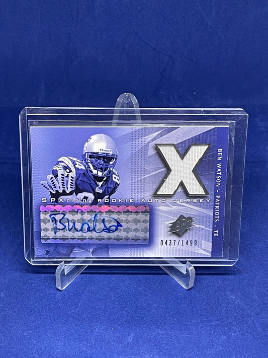 BEN WATSON 2004 SPXCITING ROOKIE AUTO JERSEY RC #D 437/1499