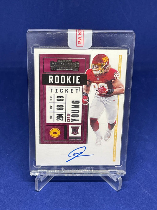 CHASE YOUNG 2020 PANINI CONTENDERS ROOKIE TICKET ON CARD AUTO RC #102