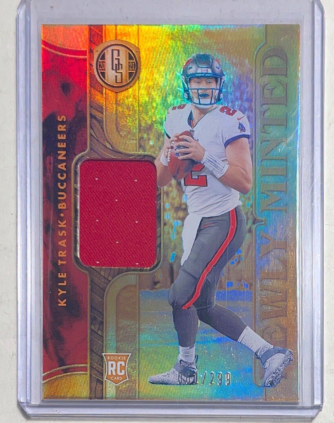 KYLE TRASK 2021 PANINI GOLD STANDARD NEWLY MINTED JERSEY ROOKIE RC #D 061/299