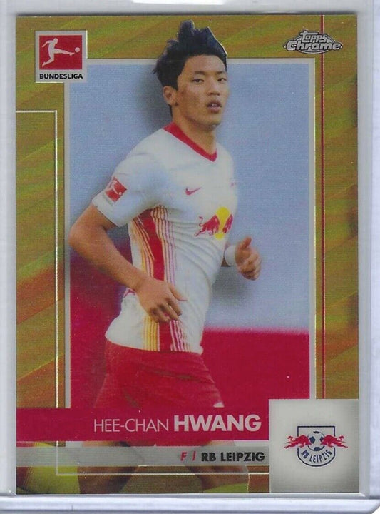 HEE-CHAN HWANG 2020-21 TOPPS CHROME BUNDESLIGA GOLD REFRACTOR #D 14/50