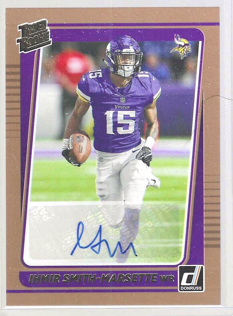 IHMIR SMITH-MARSETTE 2021 PANINI DONRUSS BRONZE RATED ROOKIE AUTO RC #291