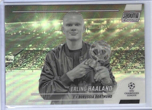 ERLING HAALAND 2021-22 TOPPS STADIUM CLUB CHROME NEGATIVE REFRACTOR #D 133/299