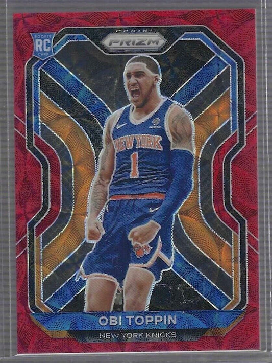 OBI TOPPIN 2020-21 PANINI PRIZM RED SCOPE CHOICE PRIZM ROOKIE RC #D 41/88