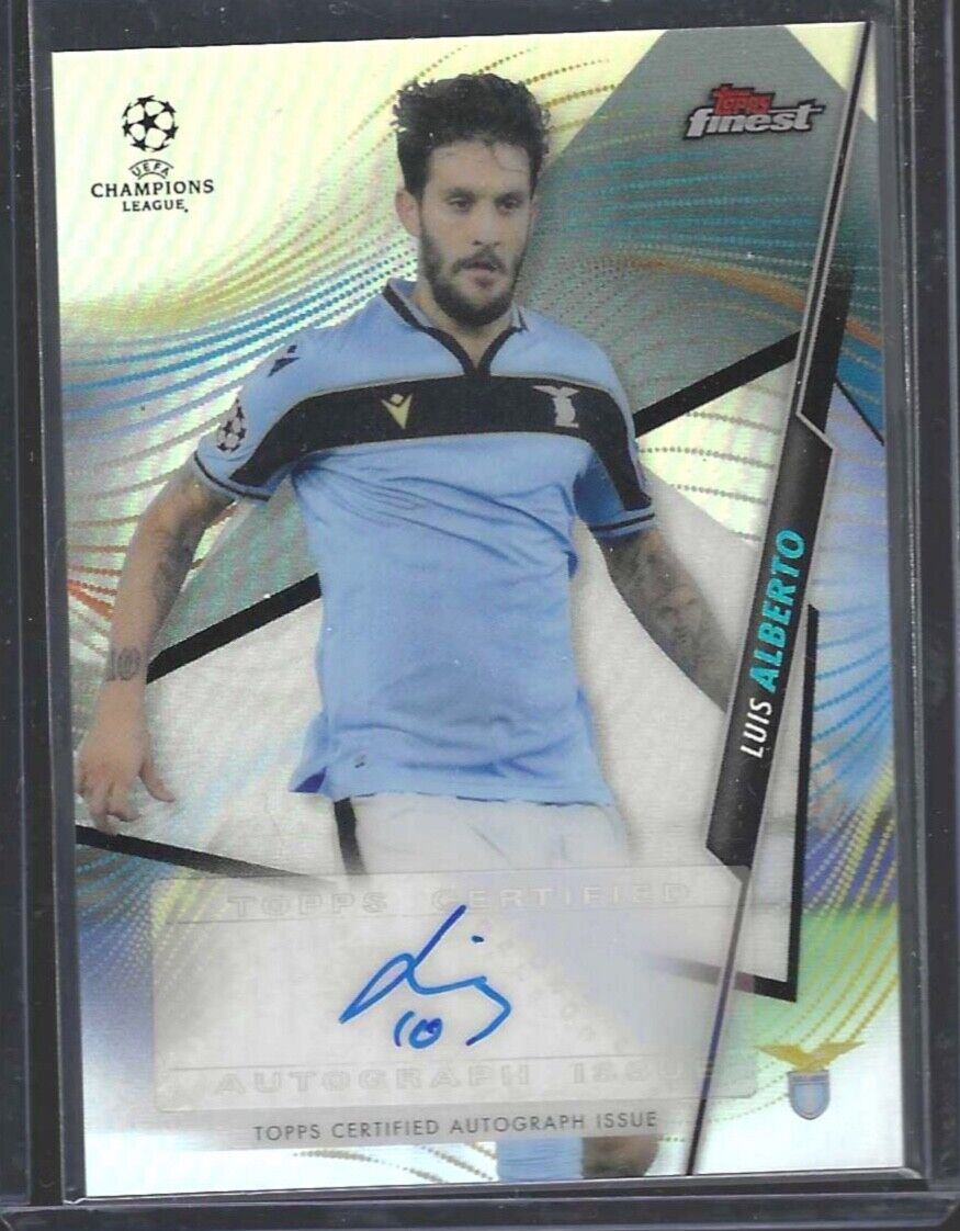 LUIS ALBERTO 2020-21 TOPPS FINEST UCL SILVER REFRACTOR AUTO #FA-LAL