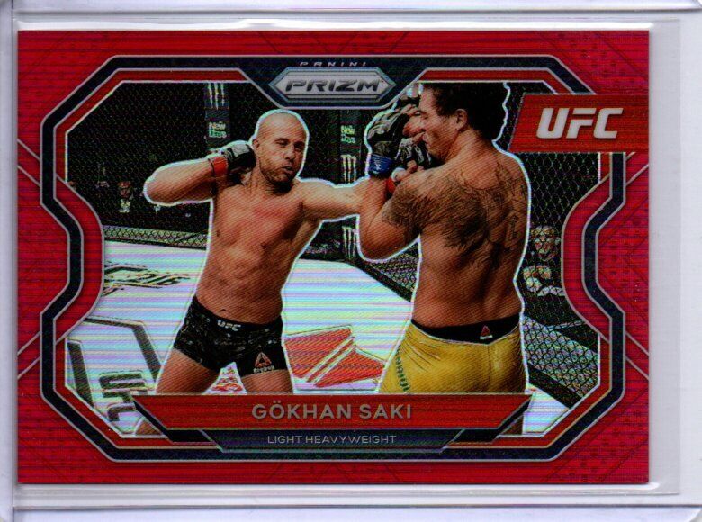 GOKHAN SAKI 2021 PANINI PRIZM UFC RED PRIZM #D 12/275