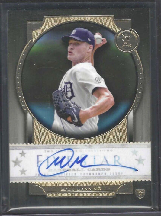 MATT MANNING 2022 TOPPS FIVE STAR CAREER ROOKIE ON CARD AUTO RC #FSA-MMA