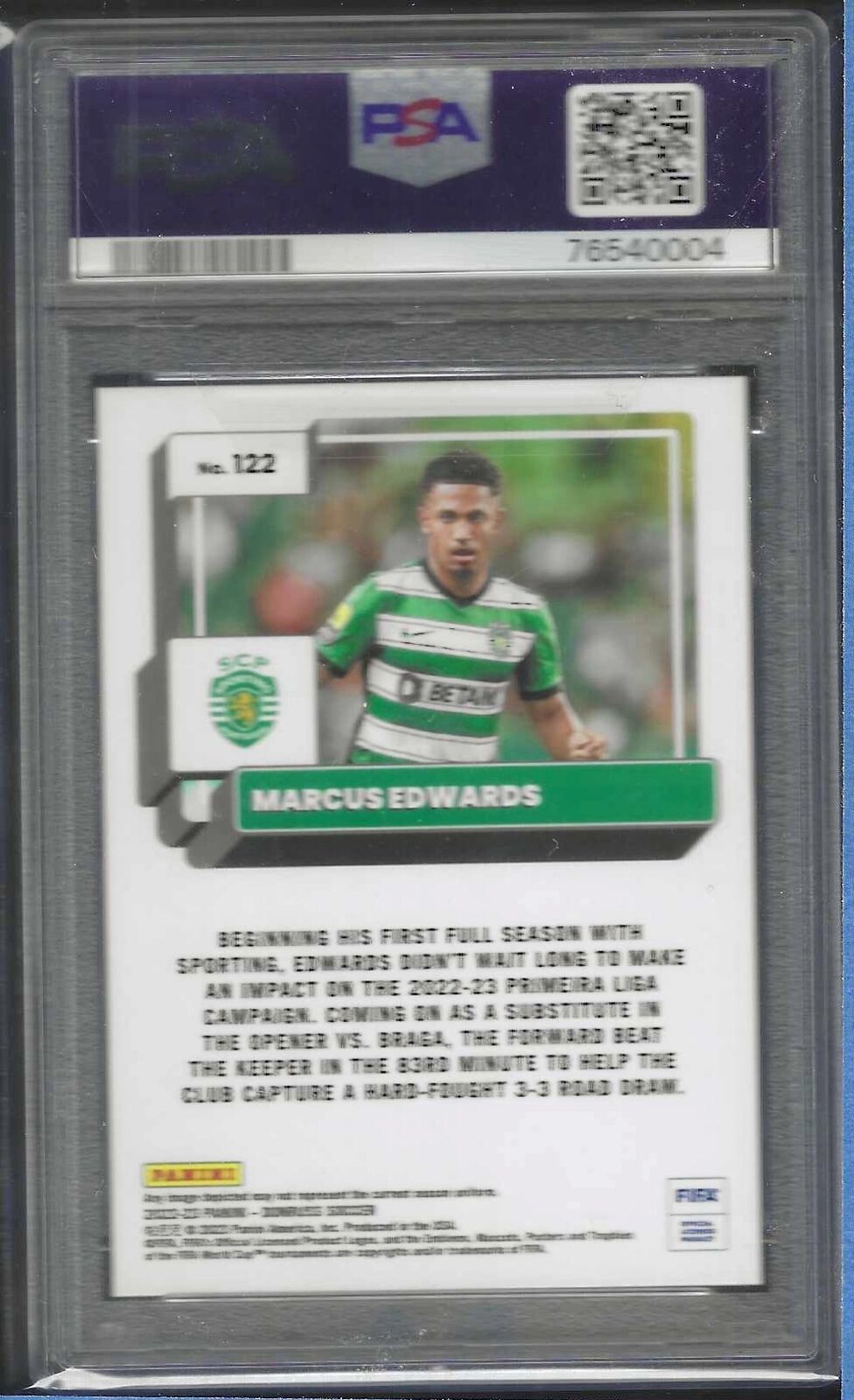 MARCUS EDWARDS 2022-23 PANINI DONRUSS TEAL ROOKIE RC /199 PSA 10 GEM MINT POP 2