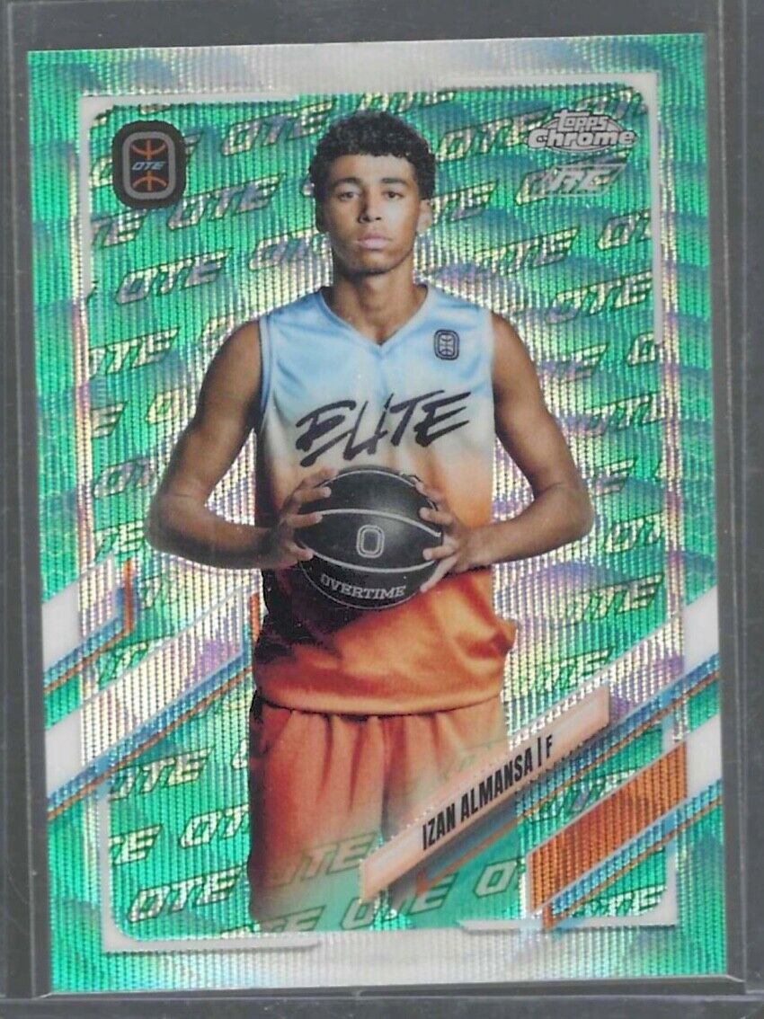IZAN ALMANSA 2021-22 TOPPS CHROME OTE AQUA WAVE REFRACTOR RC #D 045/199
