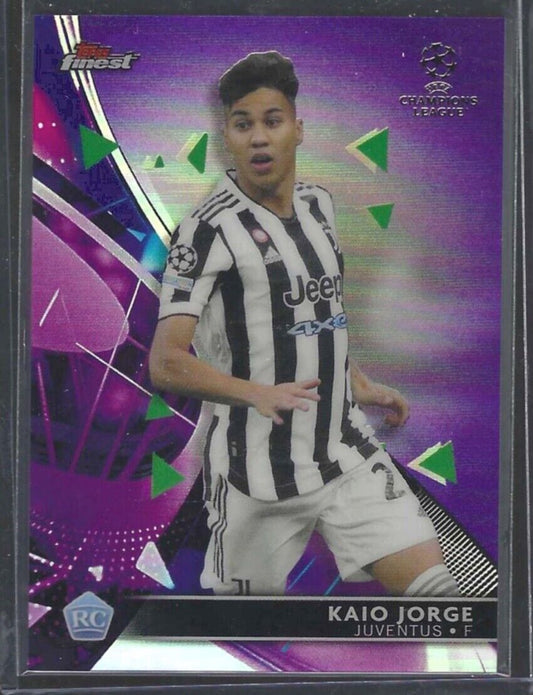 KAIO JORGE 2021-22 TOPPS FINEST PURPLE REFRACTOR ROOKIE RC #D 286/299