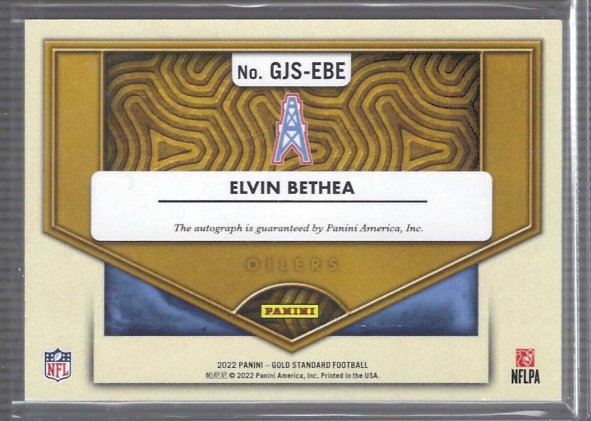 ELVIN BETHEA 2022 PANINI GOLD STANDARD GOLD JACKET AUTO #D 73/99