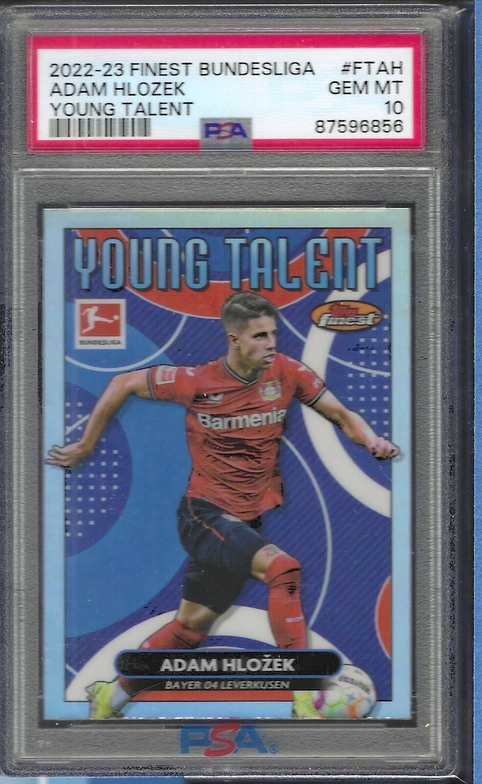 ADAM HLOZEK 2022-23 FINEST BUNDESLIGA YOUNG TALENT PSA 10 GEM MINT POP 1/1