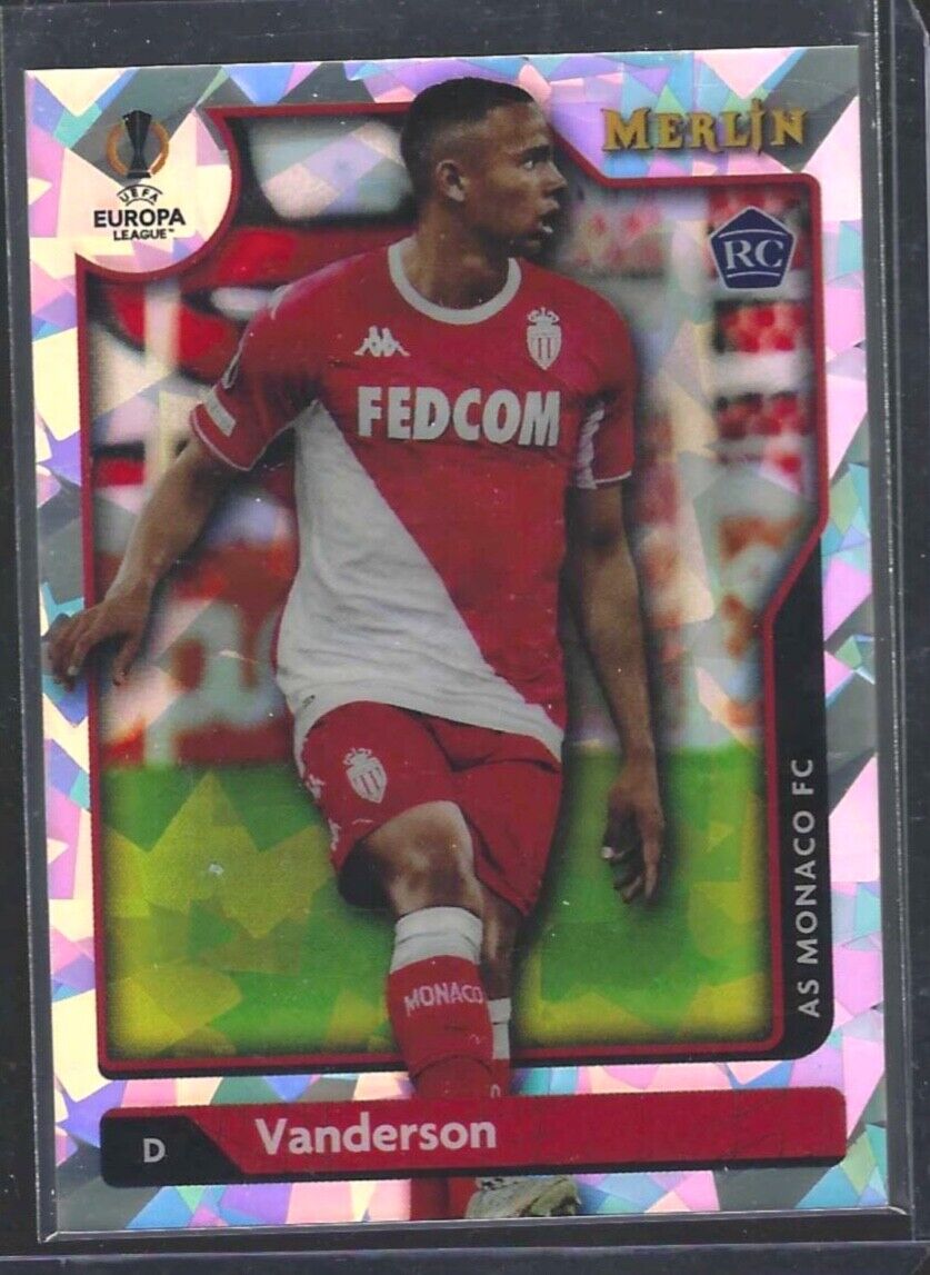 VANDERSON 2021-22 TOPPS MERLIN ATOMIC CRACKED ICE REFRACTOR ROOKIE RC #D 098/250