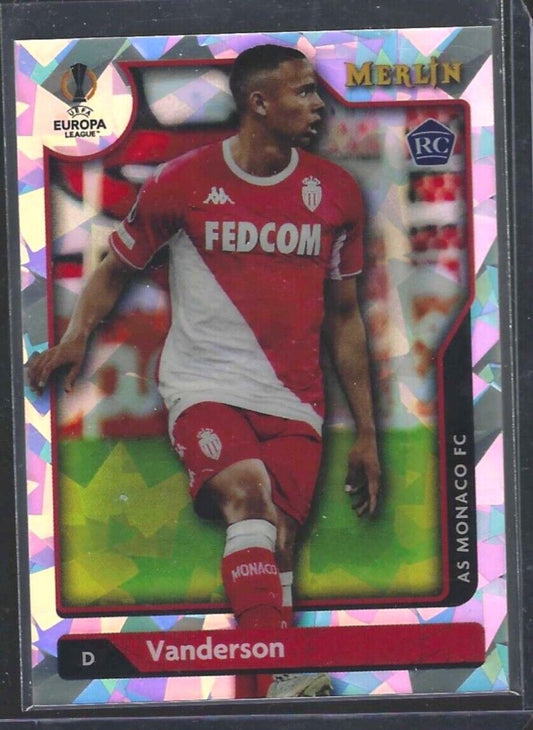 VANDERSON 2021-22 TOPPS MERLIN ATOMIC CRACKED ICE REFRACTOR ROOKIE RC #D 098/250