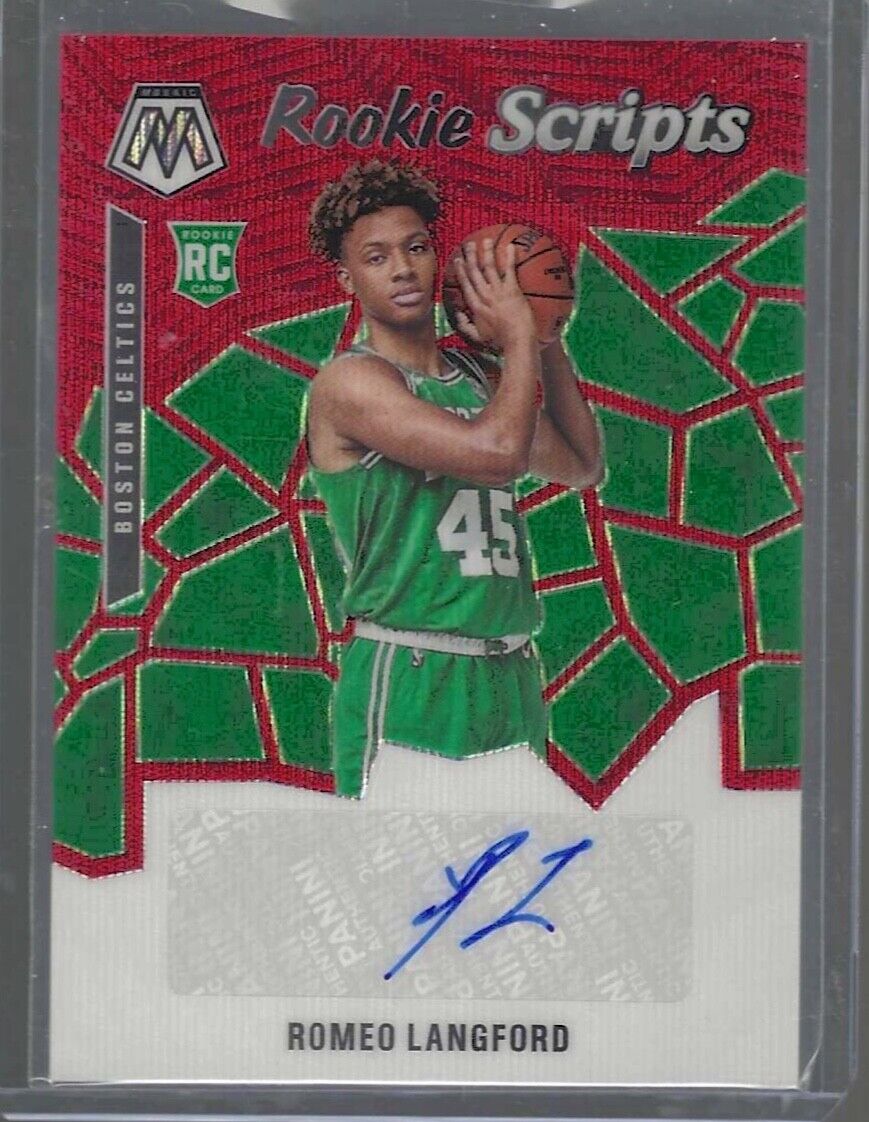 ROMEO LANGFORD 2019-20 PANINI MOSAIC RED WAVE ROOKIE SCRIPTS AUTO RC #RS-RLF