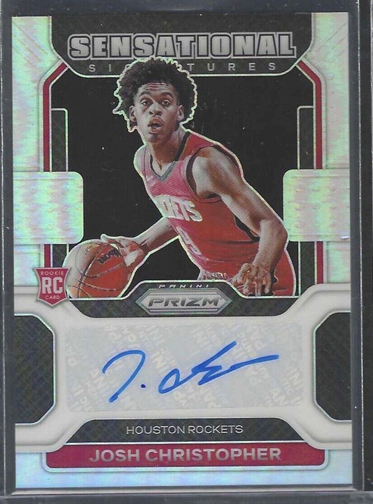 JOSH CHRISTOPHER 2021-22 PANINI PRIZM SILVER PRIZM ROOKIE AUTO RC #SS-JCH
