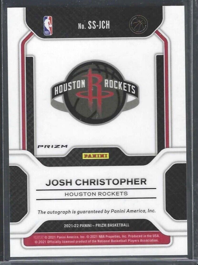 JOSH CHRISTOPHER 2021-22 PANINI PRIZM SILVER PRIZM ROOKIE AUTO RC #SS-JCH