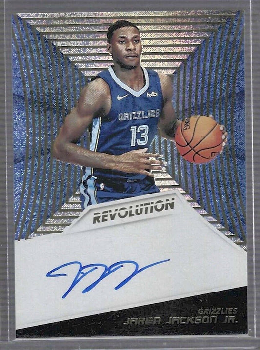 JAREN JACKSON JR 2018-19 PANINI REVOLUTION ROOKIE ON CARD AUTO RC #RA-JJJ