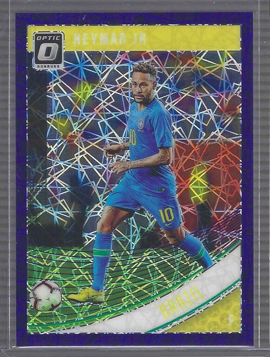 NEYMAR JR 2018-19 PANINI DONRUSS OPTIC PURPLE VELOCITY HOLO PRIZM #D 029/125