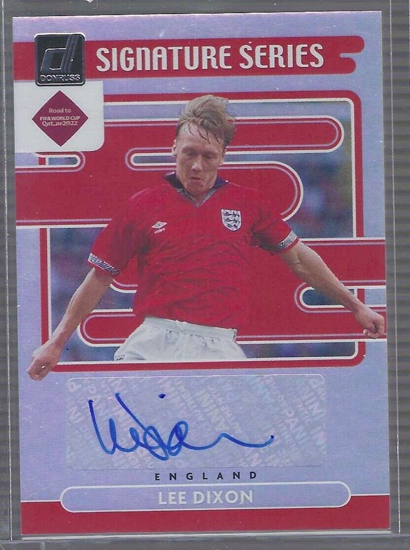 LEE DIXON 2021-22 PANINI DONRUSS SIGNATURE SERIES AUTO #SS-LD