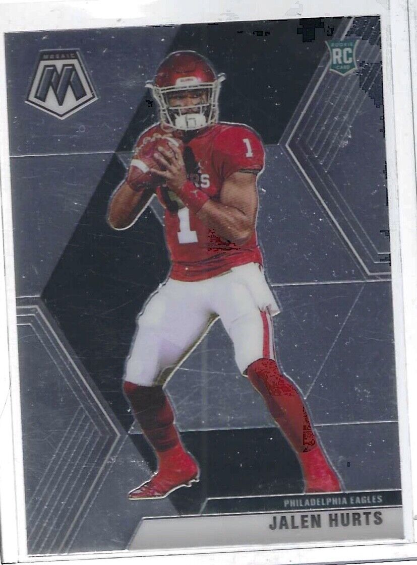 JALEN HURTS 2020 PANINI MOSAIC PHOTO VARIATION SP SHORT PRINT ROOKIE RC #222