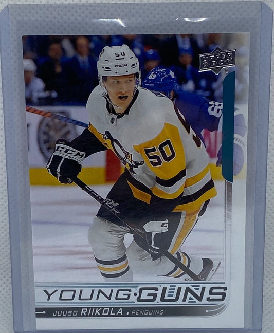 JUUSO RIIKOLA 2018-19 UPPER DECK UPDATE SERIES YOUNG GUNS RC #515