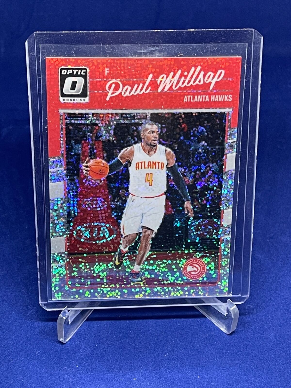 PAUL MILLSAP 2016-17 PANINI DONRUSS OPTIC WHITE SPARKLE PRIZM /20 SP #35