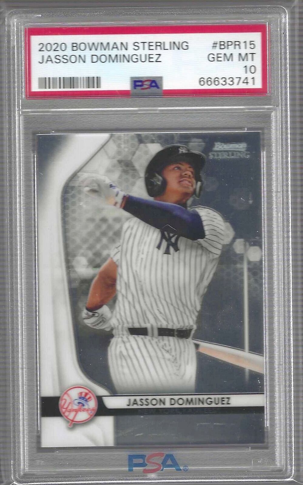 JASSON DOMINGUEZ 2020 BOWMAN STERLING PROSPECT #BPR-15 PSA 10 GEM MINT