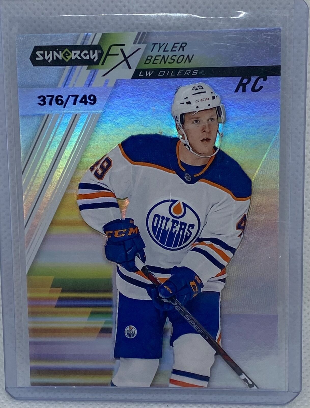 TYLER BENSON 2020-21 UPPER DECK SYNERGY FX RC #D /749