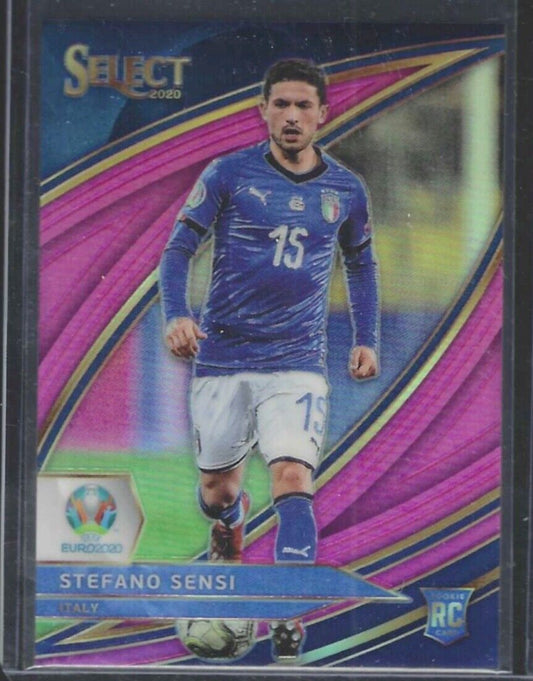 STEFANO SENSI 2020-21 PANINI SELECT EURO FIELD LEVEL PINK PRIZM RC #D 09/99