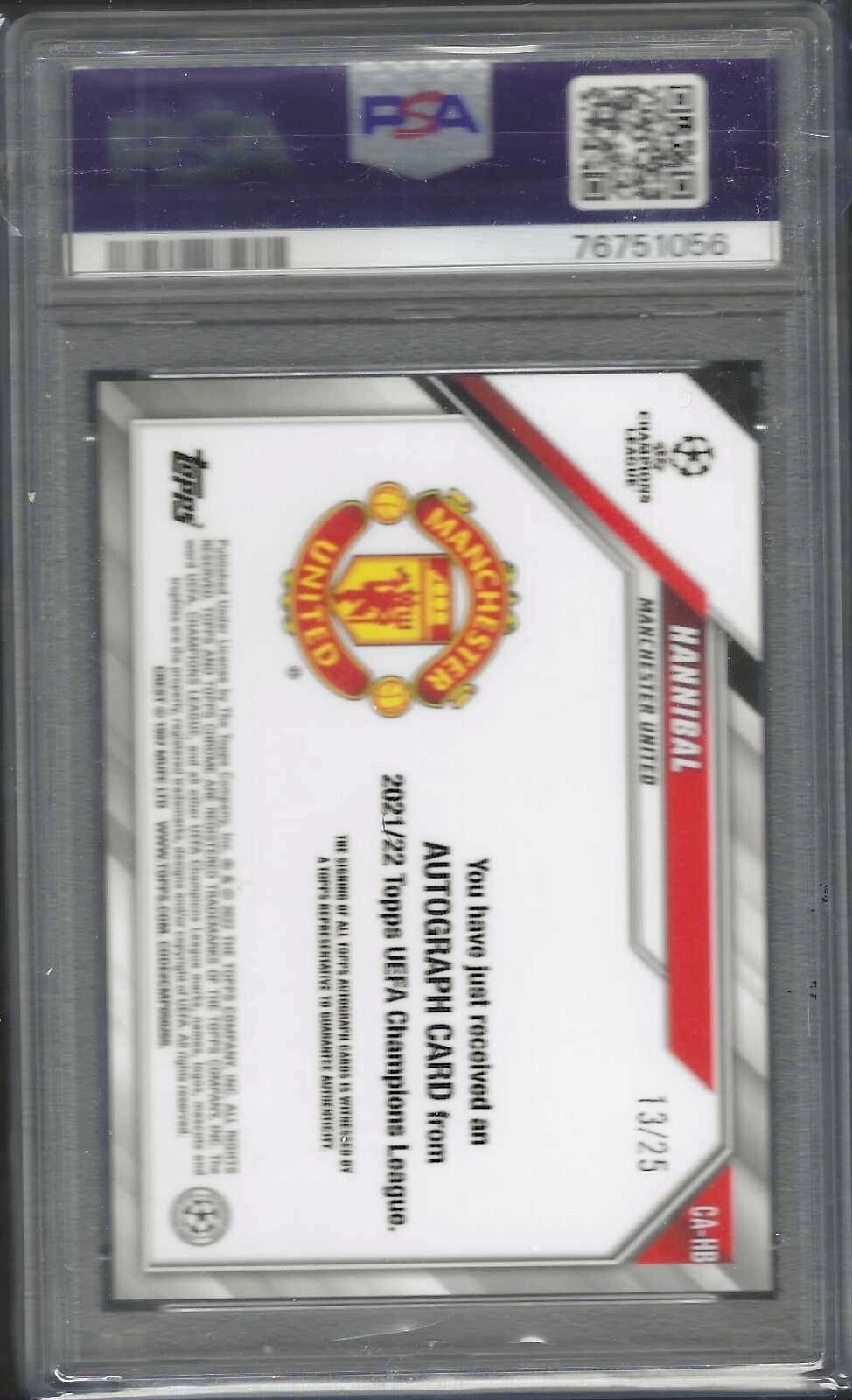 ISSAHAKU FATAWU 2022-23 TOPPS CHROME UCL SILVER REFRACTOR RC #119 PSA 9 POP 2