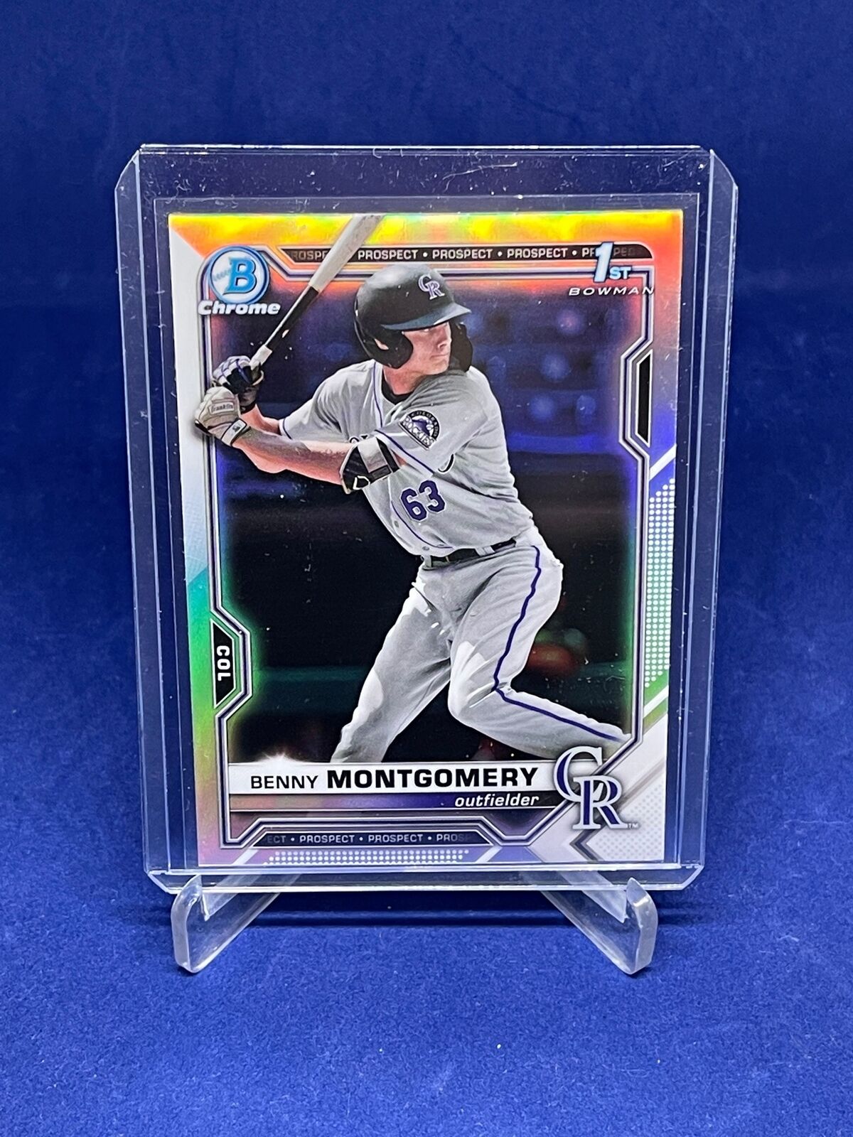 BENNY MONTGOMERY 2021 BOWMAN CHROME 1ST BOWMAN REFRACTOR PROSPECT