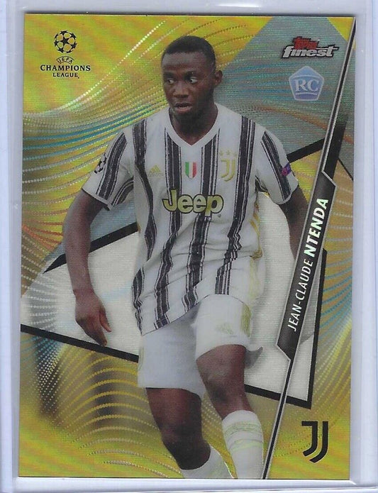 JEAN-CLAUDE NTENDA 2020-21 TOPPS FINEST GOLD REFRACTOR ROOKIE RC #D 02/50