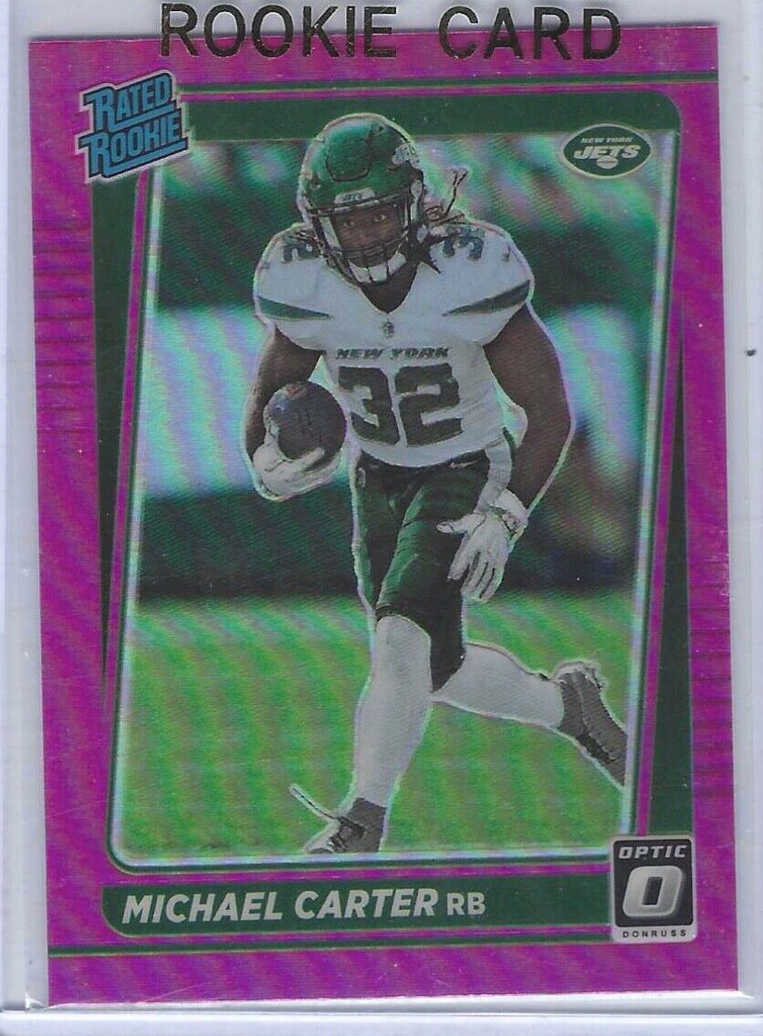 MICHAEL CARTER 2021 DONRUSS OPTIC PREVIEW PINK PRIZM RATED ROOKIE RC #P-268