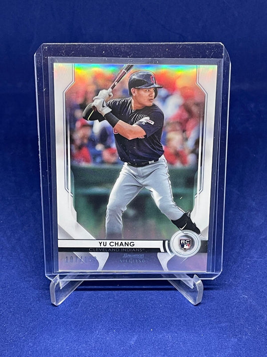 YU CHANG 2020 BOWMAN STERLING ROOKIE REFRACTOR RC #D 107/199