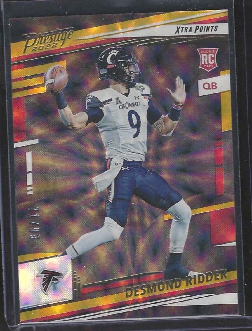 DESMOND RIDDER 2022 PANINI PRESTIGE YELLOW GOLD FOIL XTRA POINTS RC #D 71/99