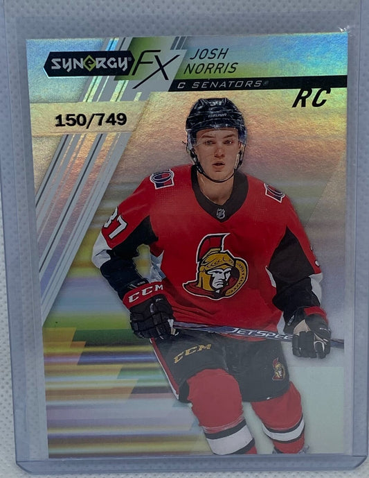 JOSH NORRIS 2020-21 UPPER DECK SYNERGY FX RC #D 150/749