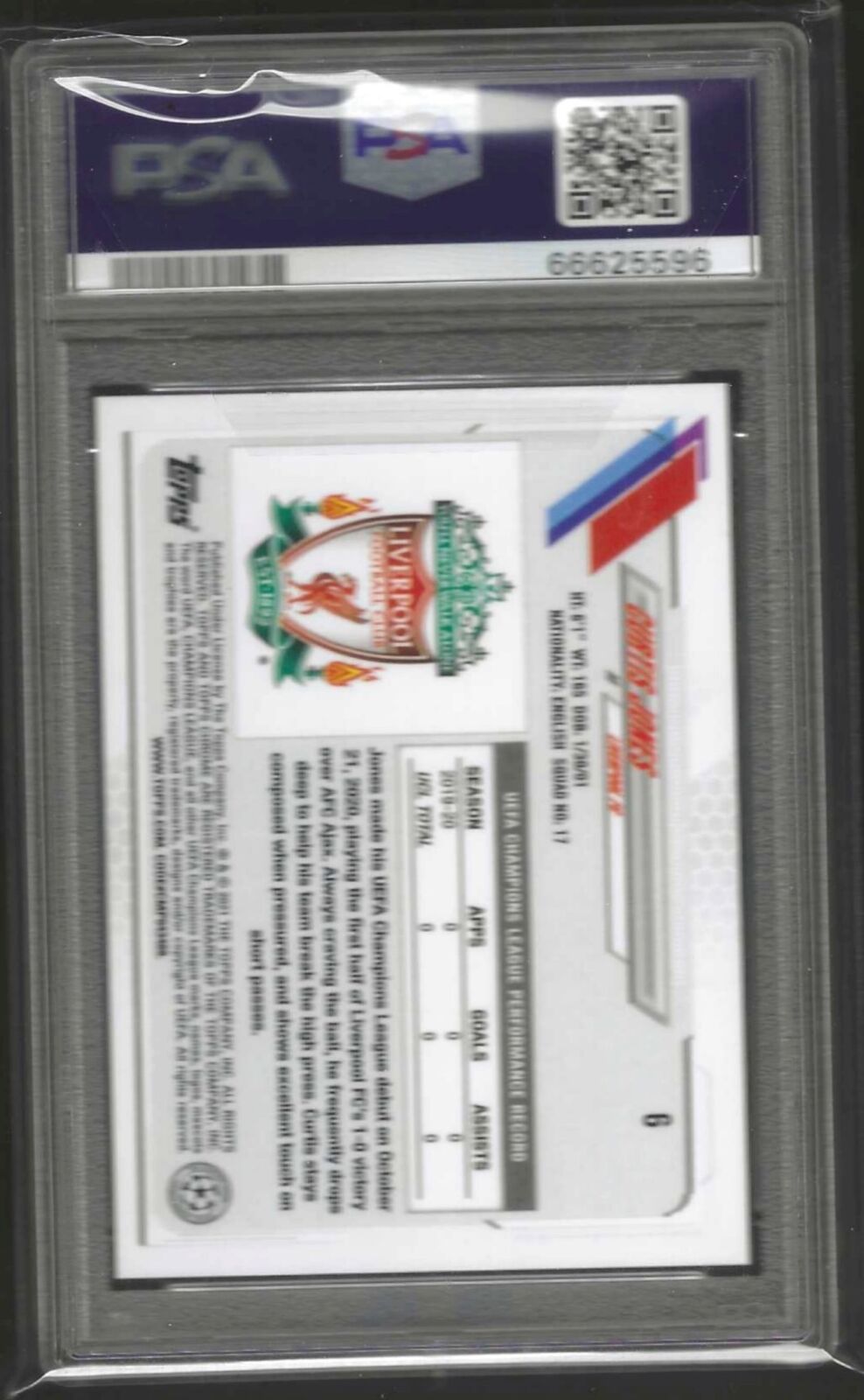 CURTIS JONES 2020-21 TOPPS CHROME PINK X-FRACTOR RC PSA 10 GEM MINT POP 4