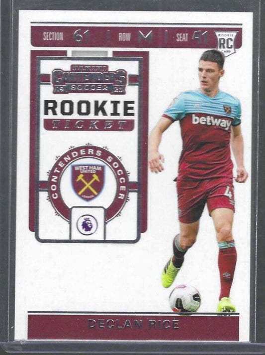 DECLAN RICE 2019-20 PANINI CHRONICLES CONTENDERS ROOKIE TICKET RC #RT-28