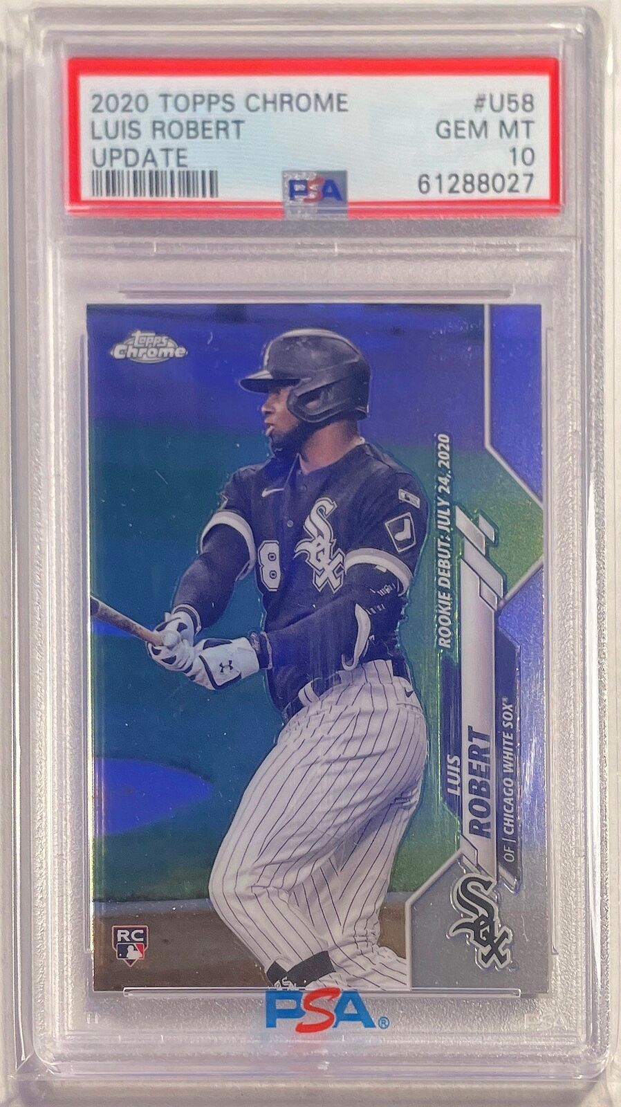 LUIS ROBERT 2020 TOPPS CHROME UPDATE ROOKIE RC #U58 PSA 10 GEM MINT
