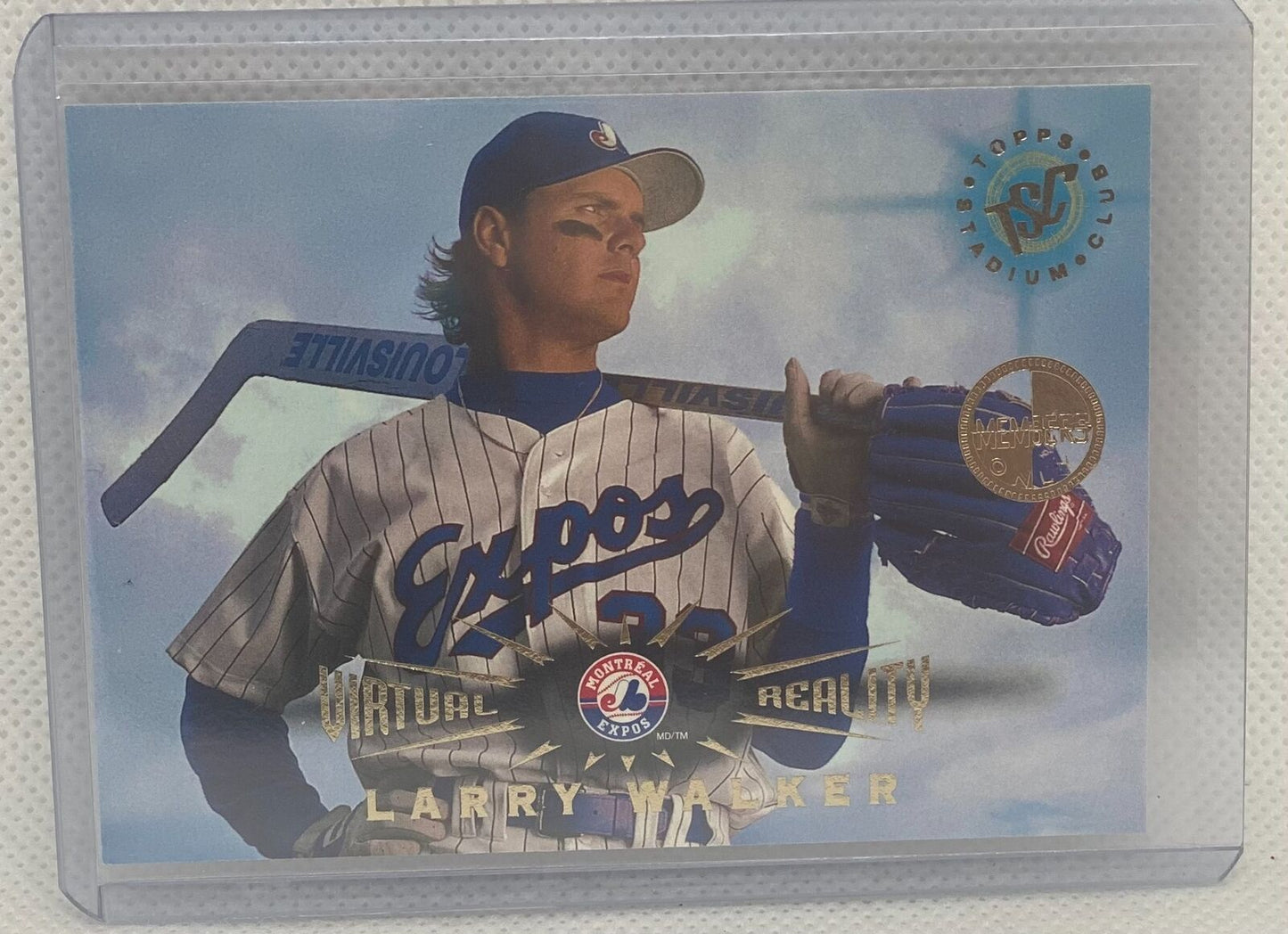 LARRY WALKER 1995 TOPPS STADIUM CLUB MEMBERS ONLY VIRTUAL REALITY #77