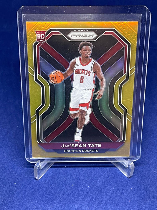 JAE'SEAN TATE 2020-21 PANINI CHRONICLES PRIZM GOLD PRIZM ROOKIE RC #D 10/10