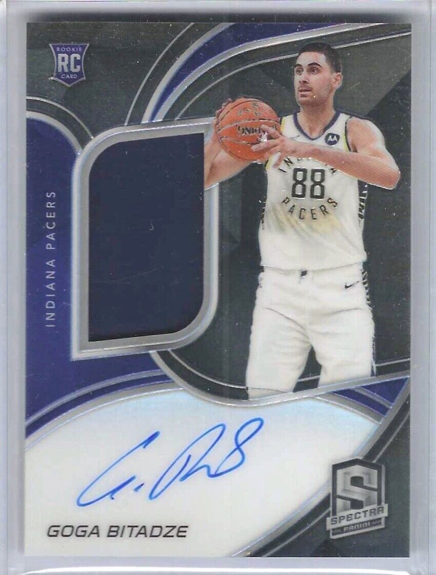 GOGA BITADZE 2019-20 PANINI SPECTRA RPA SILVER PRIZM ROOKIE PATCH AUTO RC /149