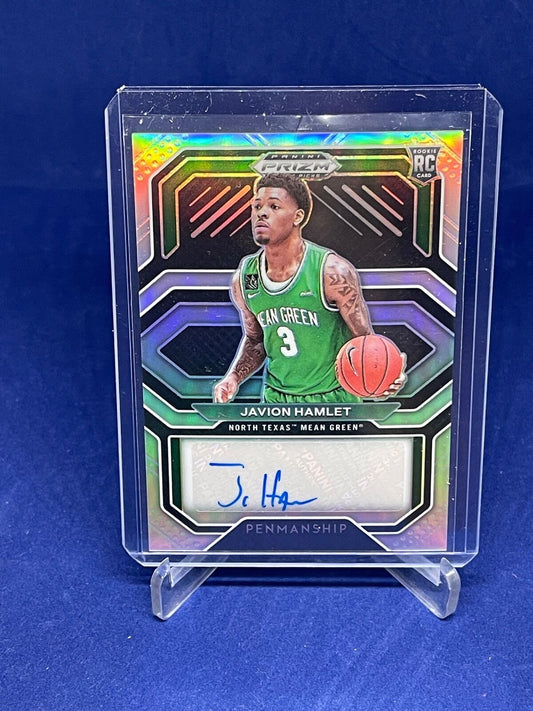 JAVION HAMLET 2021 PANINI PRIZM DRAFT PICKS SILVER PRIZM AUTO ROOKIE RC