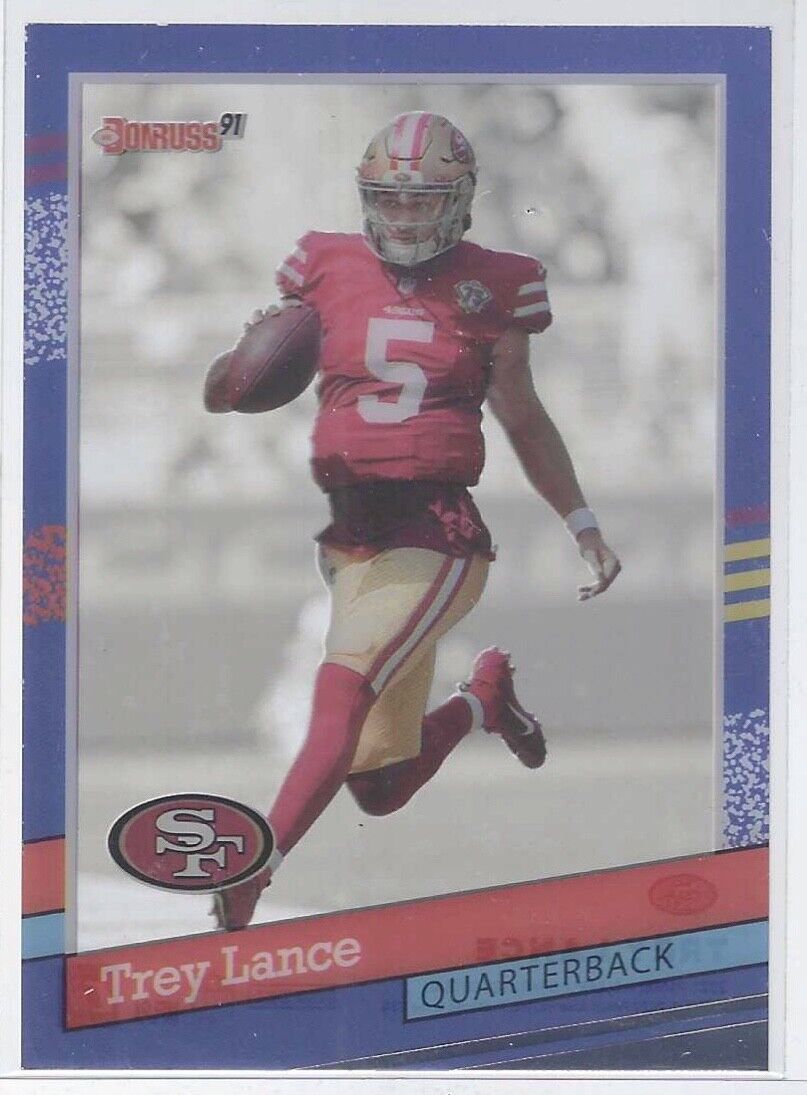 TREY LANCE 2021 PANINI CLEARLY DONRUSS 1991 THROWBACK ROOKIE RC #91-18